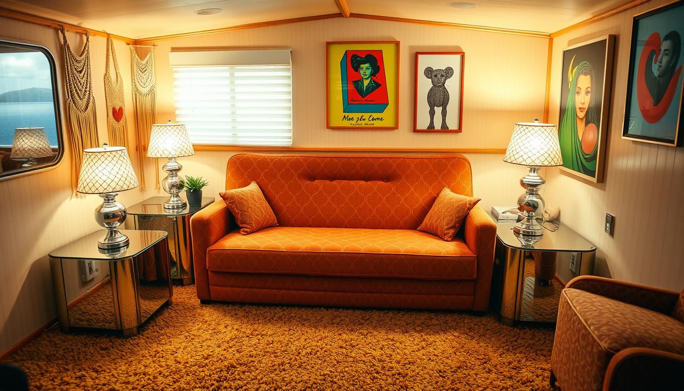 1980s mobile home interior