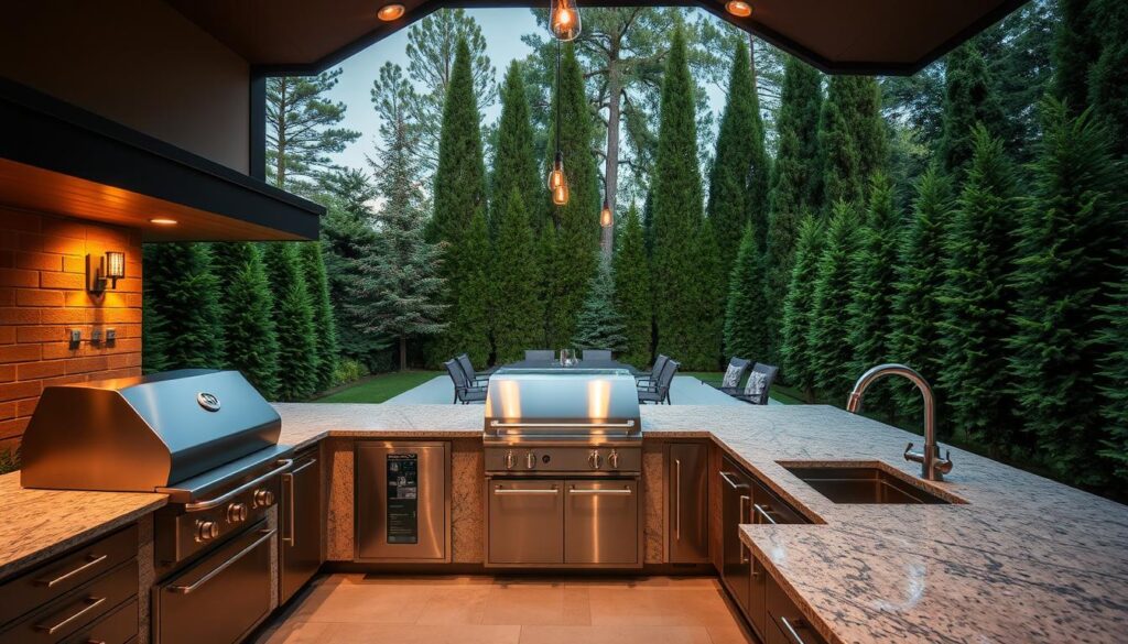 luxury outdoor kitchen design