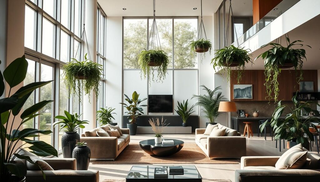 plants in luxury home interiors