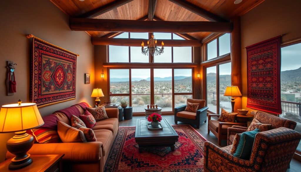southwestern patterns in western home interior design