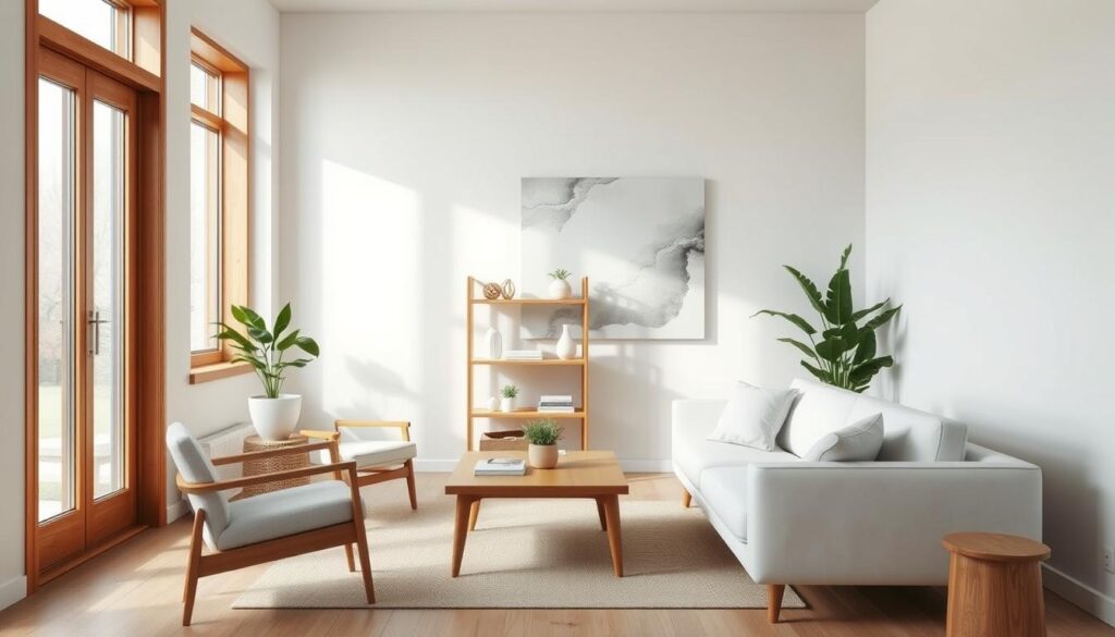 Scandinavian furniture in a small space