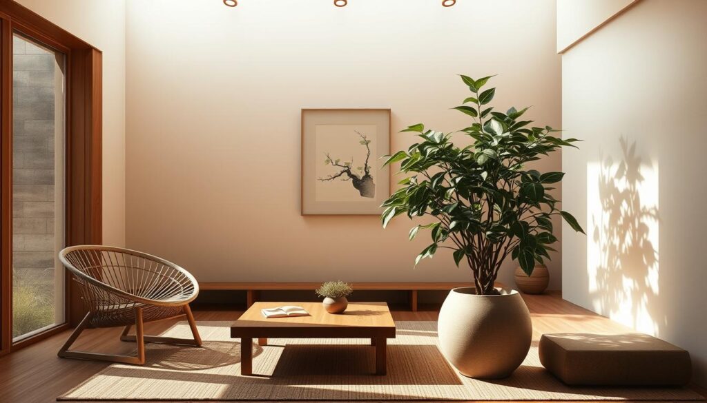 biophilic design in modern Japanese decor