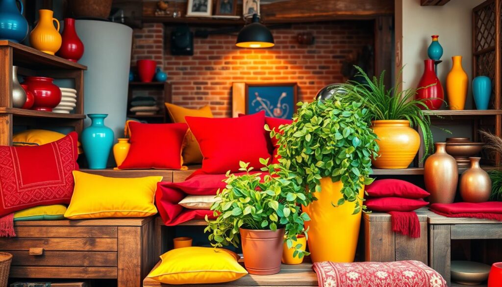 colorful home accents