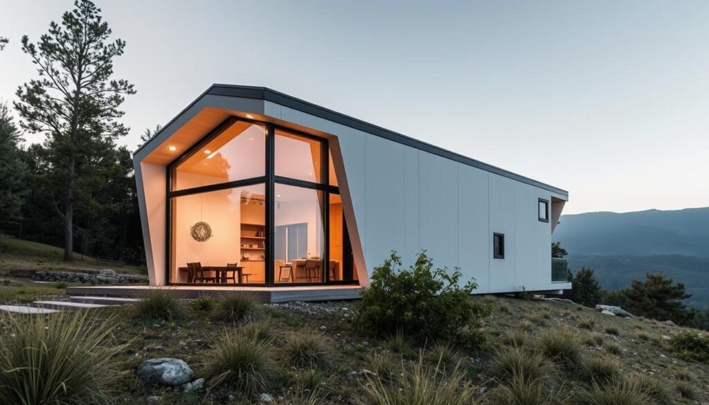 modern modular home with smart technology