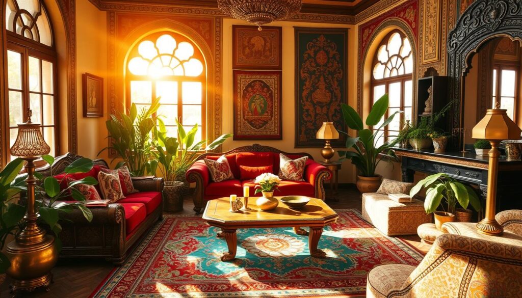 vibrant room styling