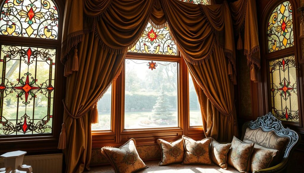 Victorian window treatments